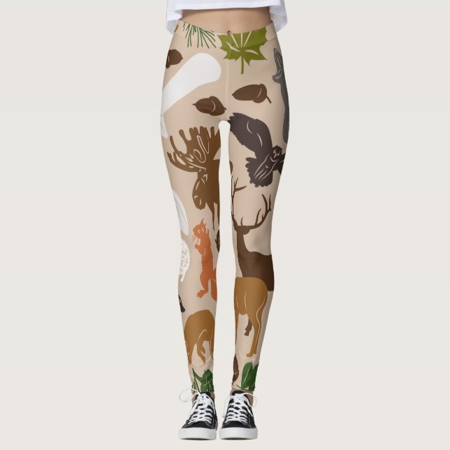 Leggings Animaux forestiers (Devant)