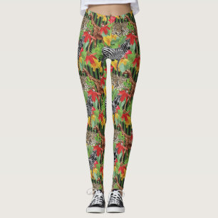 Leggings Animaux Sauvages D'Afrique