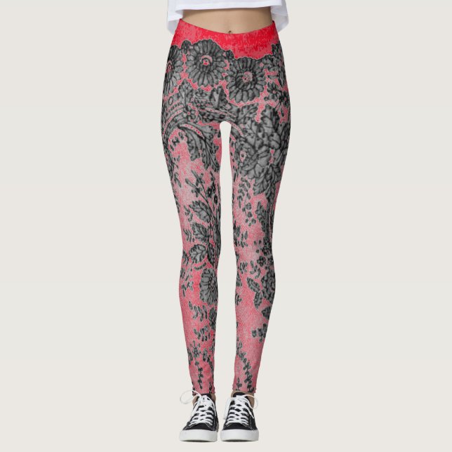Leggings ANTIQUE LACE MOTIF (Devant)