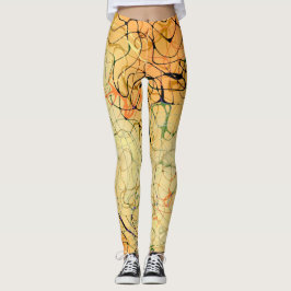 Leggings Apricot Swirl
