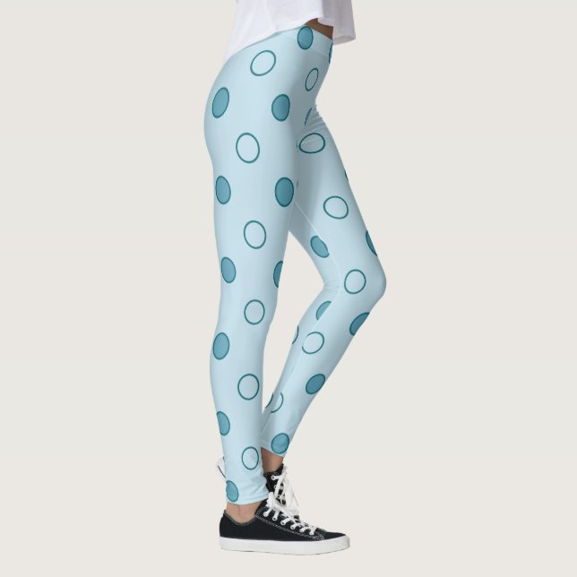 Leggings Aqua Pois 2 (Droite)
