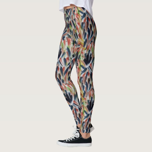 Leggings Aquarelle Abstraite (Gauche)