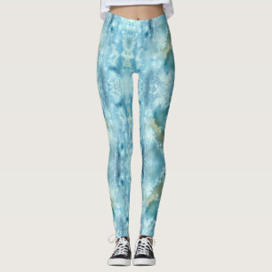 Leggings Aquarelle bleu galaxie