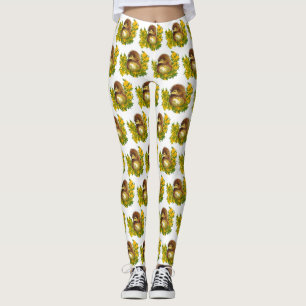 Leggings Aquarelle de hérisson magnifique design