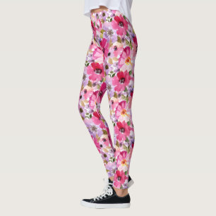 Leggings Aquarelle d'été Floral