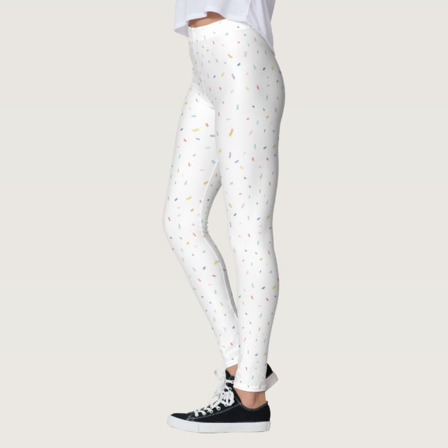 Leggings Aquarelle douce Motif Confetti (Gauche)