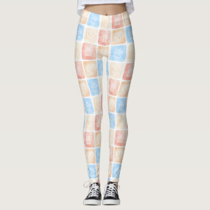 Leggings Aquarelle Empreintes de pattes & Coeurs dans les b