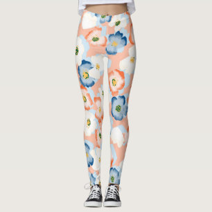 Leggings Aquarelle Fleurs minuscules : Motif Vintage