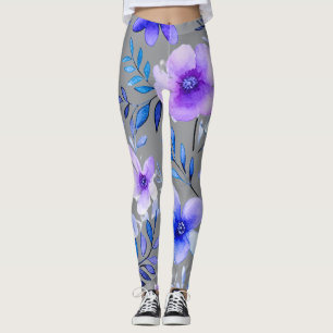 Leggings Aquarelle Harmonie florale - Pat botanique sans jo
