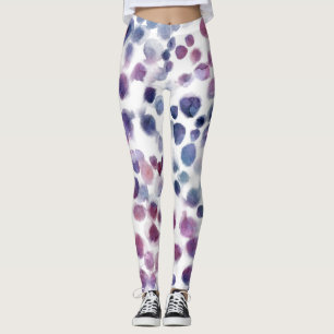 Leggings Aquarelle Pointe Polka : Géométrique Sans Couleur.