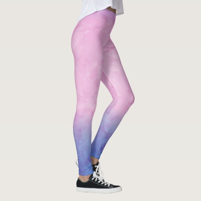 Leggings Aquarelle rose Ombre (Droite)