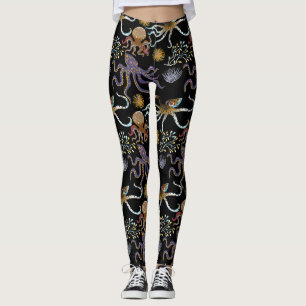 Leggings Aquatic animals pattern   ocean underwater life 29