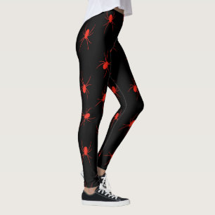 Leggings Araignée rouge d'Halloween Populaire Élégant