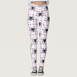 Leggings Araignées avec des points violets Halloween