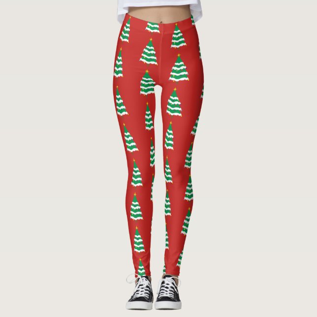 Leggings Arbre de Noël (Devant)