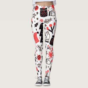 Leggings Arbre De Noël, Cadeaux Et Décorations