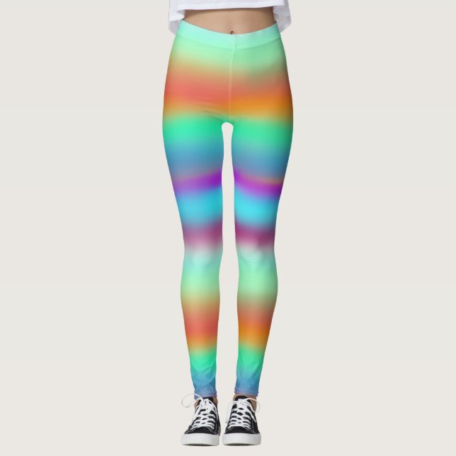 Leggings Arc arc-en-ciel horizontal (Devant)