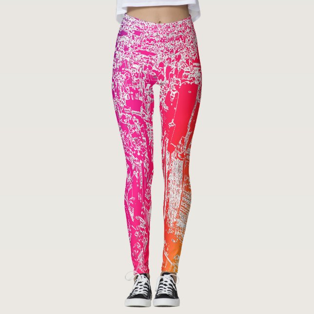 Leggings Arc-en-ciel de Manhattan (Devant)