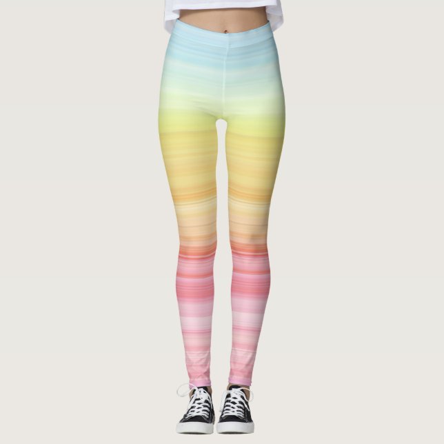 Leggings Arc-en-ciel de Pastel (Devant)