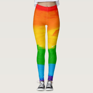 Leggings Arc-en-Ciel dessinés à la main - Artiste