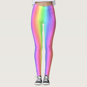 Leggings Arc-en-ciel en pastel mélangé - spectre de coule