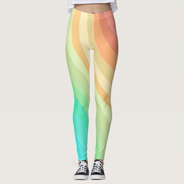 leggings arc-en-ciel pastel (Devant)