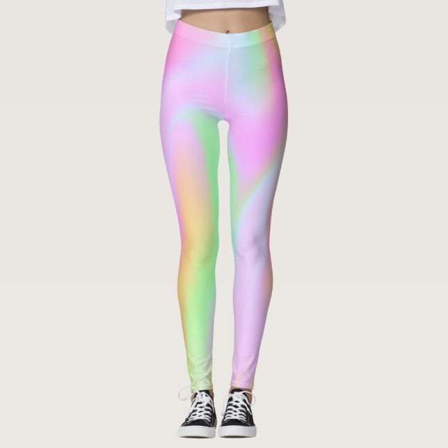 Leggings arc-en-ciel rose (Devant)