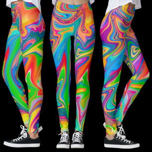 Leggings arc-en-ciel tourbillonnant de la Foire