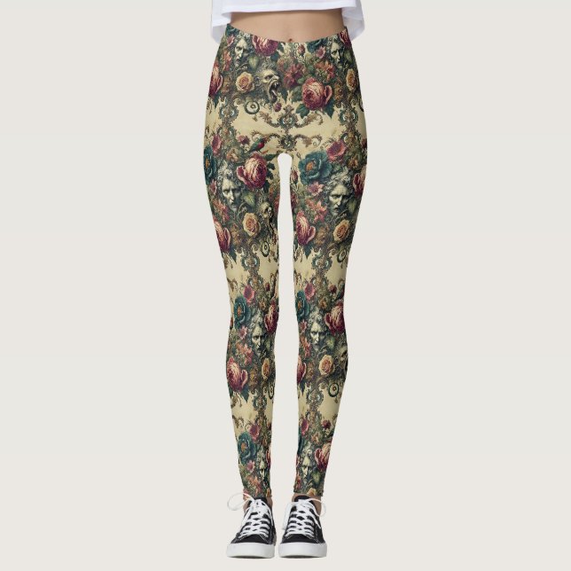 Leggings Arcane Atelier - Victorien gothique (Devant)