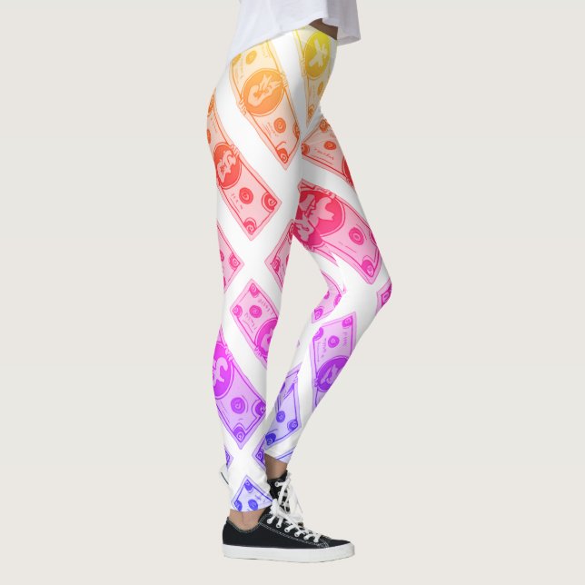 Leggings argent arc-en-ciel (Droite)