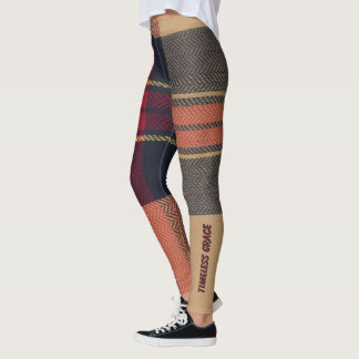 Leggings Aria Heritage British Tartan Plaid Pattern Vol 65