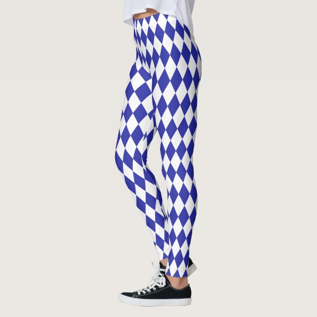 Leggings Arlequin bleu égyptien (Gauche)