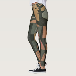 Leggings Arlequin par Juan Gris, Art Cubiste Vintage