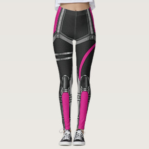Leggings Armure de robot rose