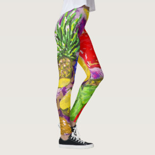Leggings Arrangement d'art de fruits