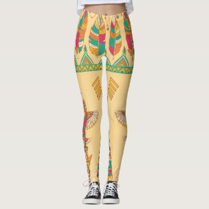 Leggings Arrière - plan autochtone autochtone autochtone or
