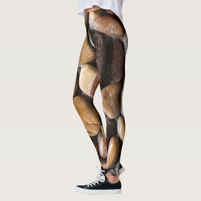 Leggings Arrière - plan de galets (Gauche)