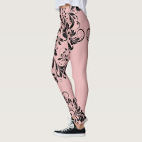 Arrière - plan noir floral dentelle rose