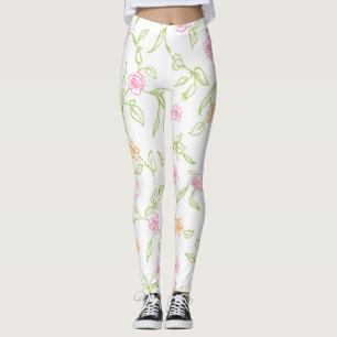 Leggings Arrière - plan Rose tiré de la balance