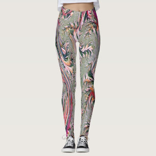 Leggings art abstrait