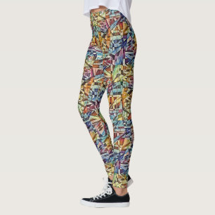 Leggings Art Abstrait géométrique