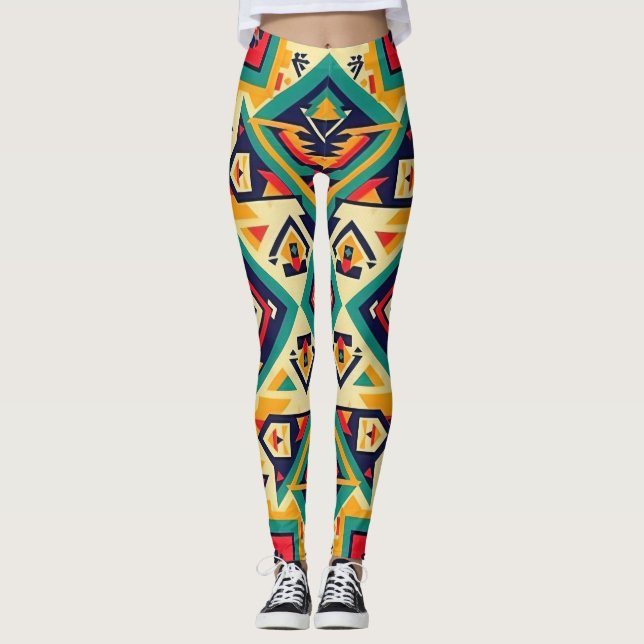 Leggings Art amérindien (Devant)