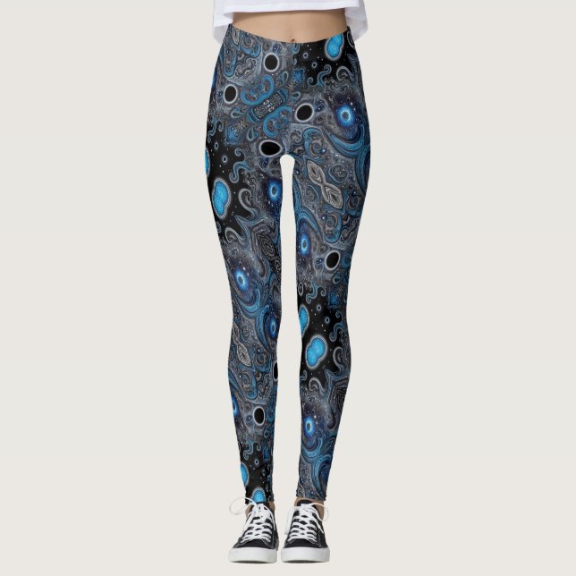 Leggings Art aztèque, dynamique, reflétant la culture (Devant)