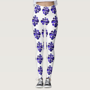 Leggings Art couleur, bleu