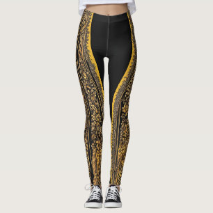 Leggings art d'abeille à miel en intelligence artificielle