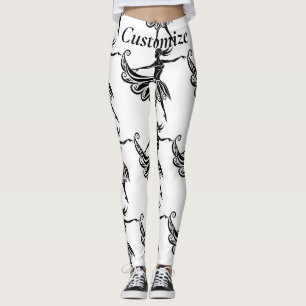 Leggings Art de silhouette de danseur africain Thunder_Thun
