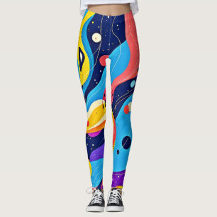 Leggings Art du rythme cosmique