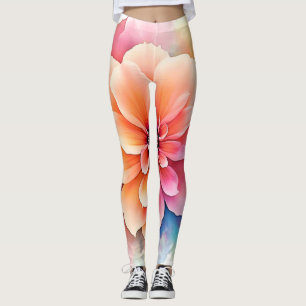 Leggings Art floral dévoilé
