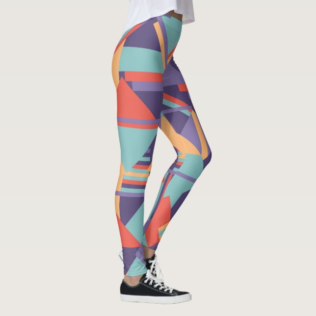Leggings Art géométrique conception artistique minimale (Droite)
