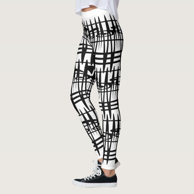 Leggings art géométrique moderne Abstrait (Gauche)